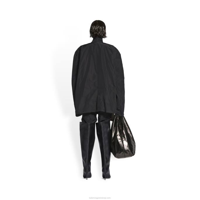 ženska jakna za pakiranje Balenciaga Črna N4DP1123