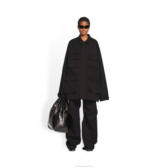 ženska kargo jakna Balenciaga Črna N4DP1125
