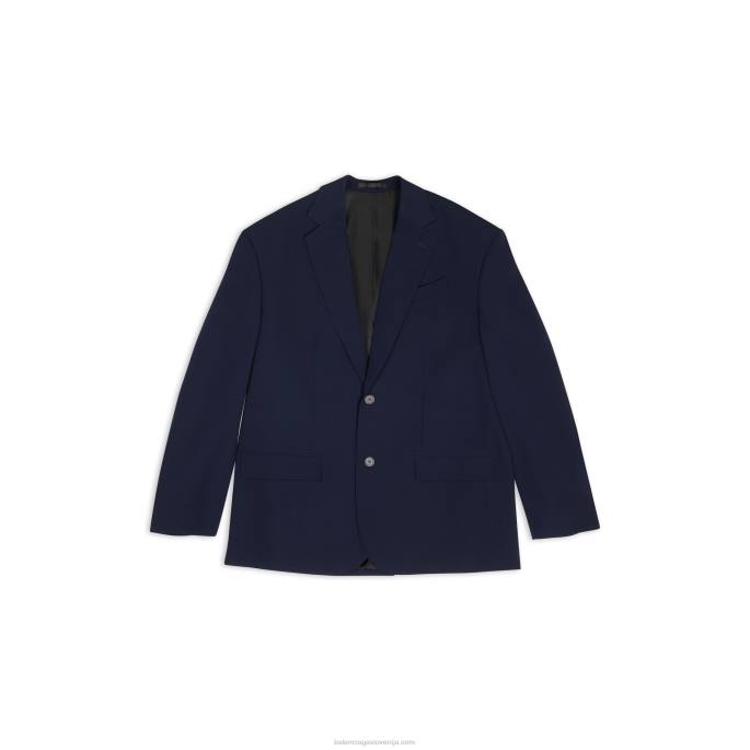 ženska oversized jakna Balenciaga kislinsko modra N4DP71