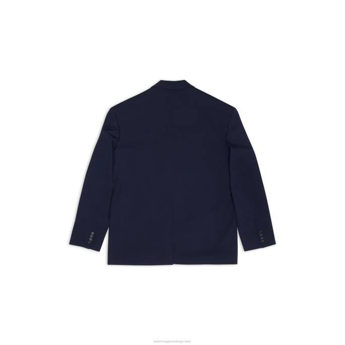 ženska oversized jakna Balenciaga kislinsko modra N4DP71