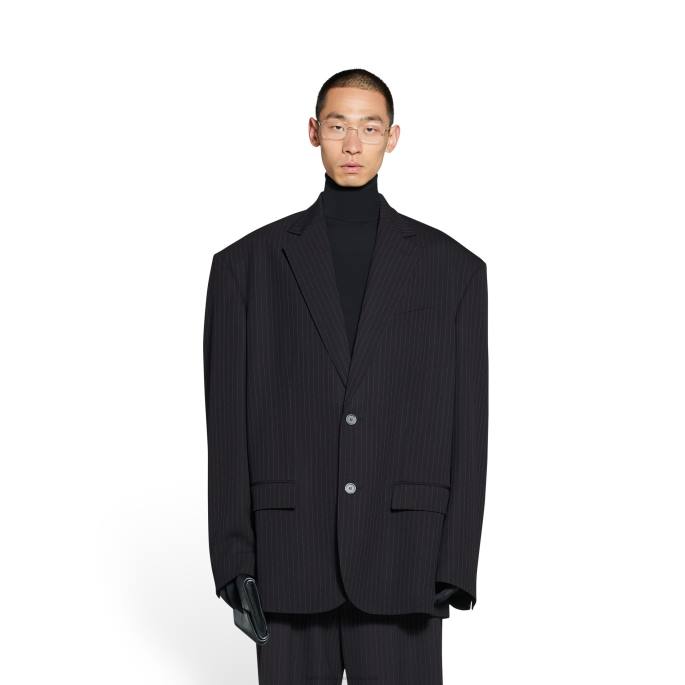 ženska oversized jakna Balenciaga Črna N4DP97