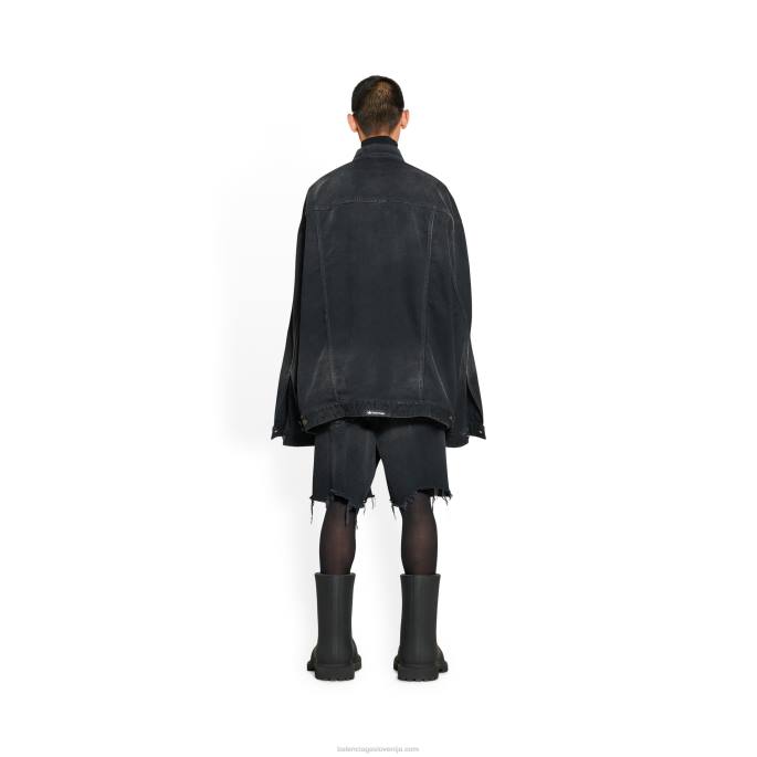 ženska prevelika jakna adidas Balenciaga Črna N4DP1087