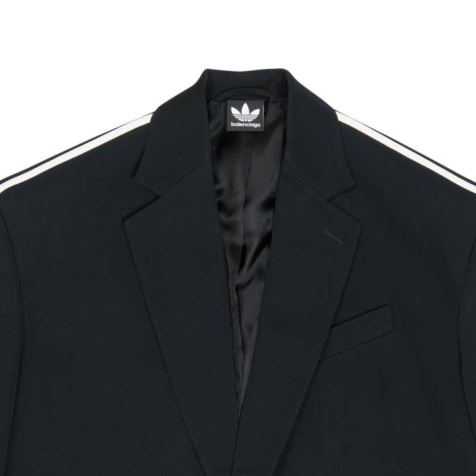 ženska prevelika jakna adidas Balenciaga Črna N4DP1089