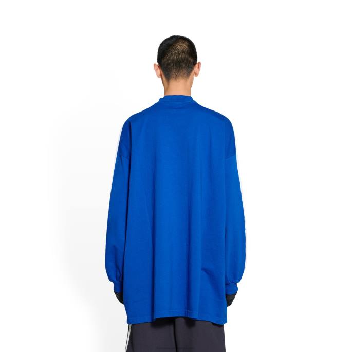 ženska adidas majica z dolgimi rokavi oversized Balenciaga modra N4DP929