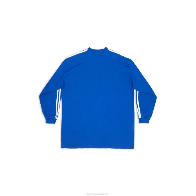 ženska adidas majica z dolgimi rokavi oversized Balenciaga modra N4DP929