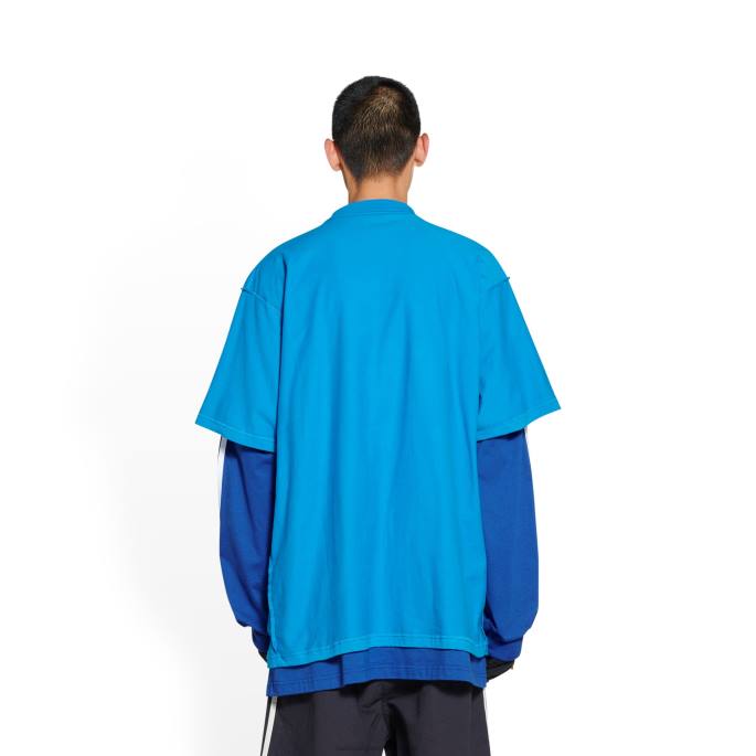 ženska majica adidas oversized Balenciaga modra N4DP1076