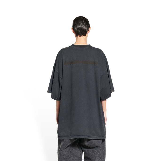 ženska strike 1917 prevelika majica s kratkimi rokavi Balenciaga Črna N4DP1016