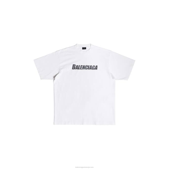 ženske kape majica boxy fit Balenciaga bela N4DP956