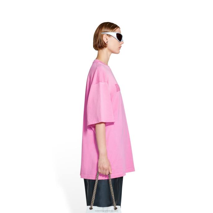 ženske kape majica boxy fit Balenciaga roza N4DP955