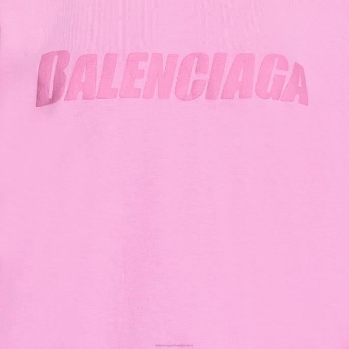 ženske kape majica boxy fit Balenciaga roza N4DP955