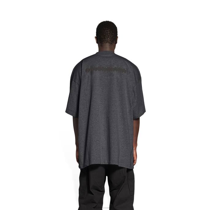 moški strike 1917 t-shirt oversized Balenciaga Črna N4DP1017