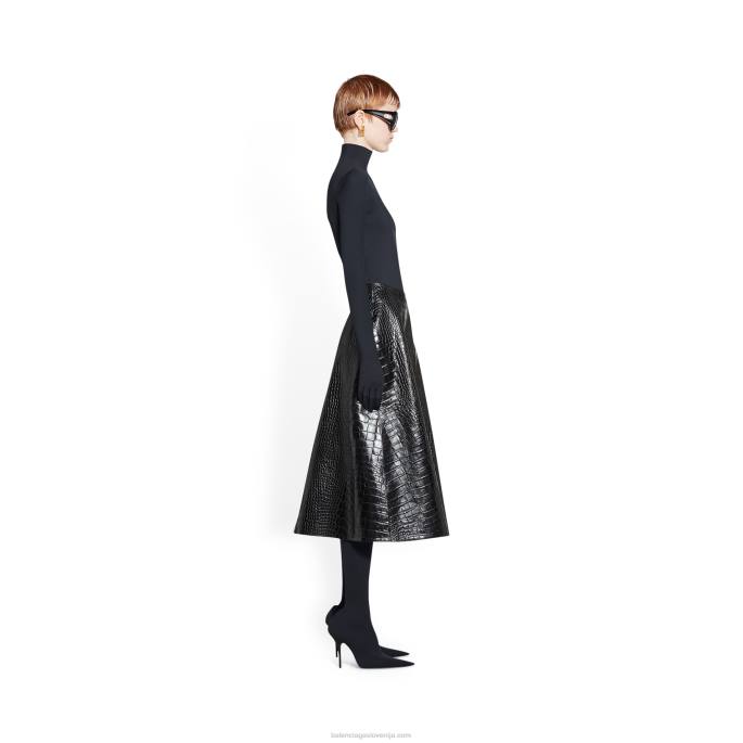 žensko krilo a-kroja Balenciaga Črna N4DP99