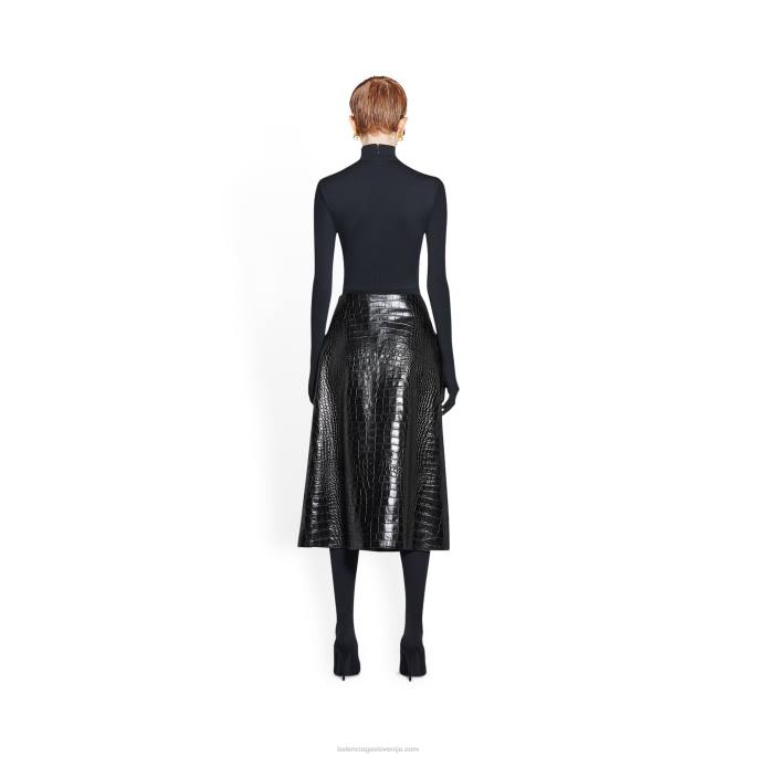 žensko krilo a-kroja Balenciaga Črna N4DP99