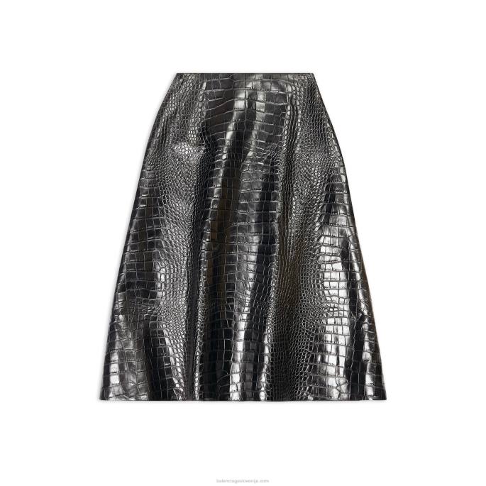 žensko krilo a-kroja Balenciaga Črna N4DP99