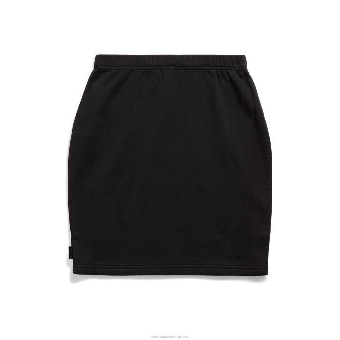 žensko mini krilo Balenciaga temno srebrna N4DP31