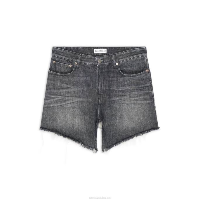 žensko razrezano mini krilo Balenciaga Črna N4DP90