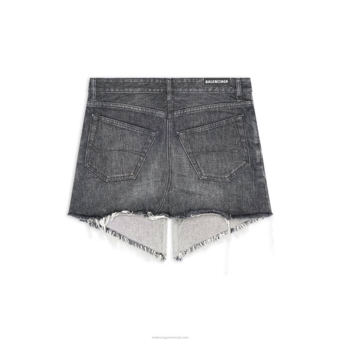 žensko razrezano mini krilo Balenciaga Črna N4DP90