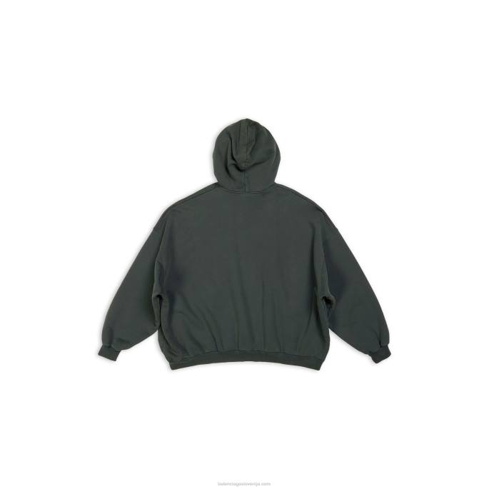 ženski adidas pulover s kapuco oversized Balenciaga zelena N4DP932