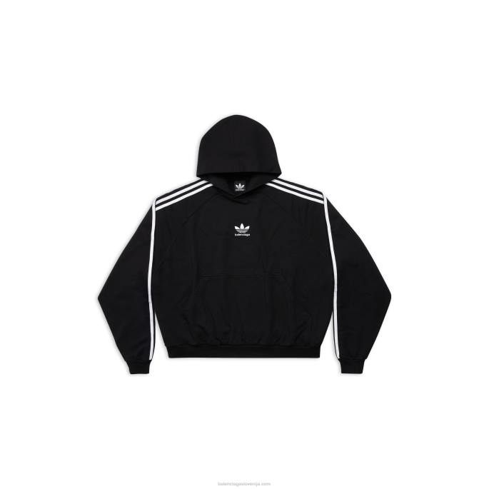 ženski adidas pulover s kapuco velikega kroja Balenciaga Črna N4DP1094