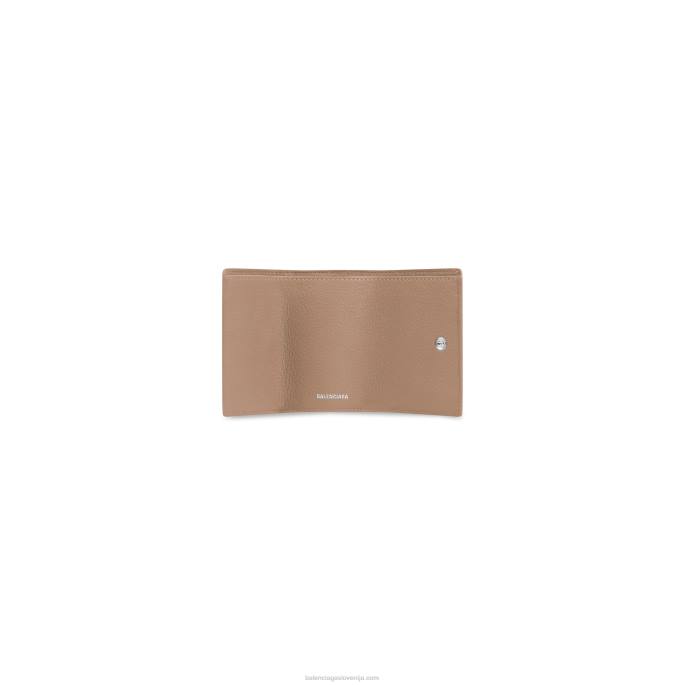 ženska mini denarnica iz papirja Balenciaga rjav N4DP593