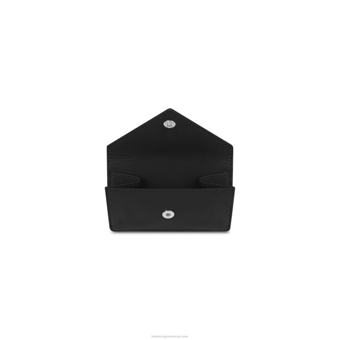 ženska mini denarnica iz papirja Balenciaga Črna N4DP591