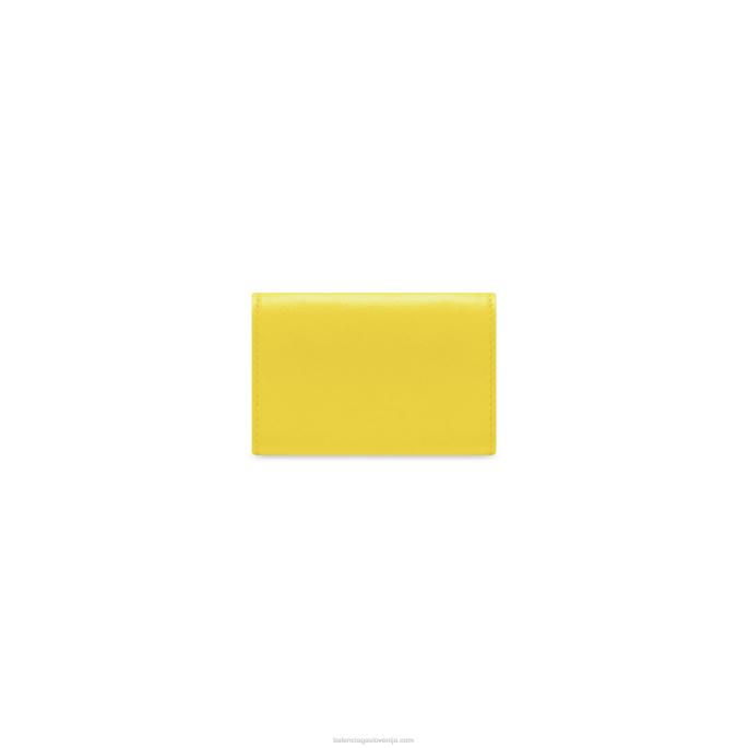 ženska mini denarnica iz papirja Balenciaga rumena N4DP592