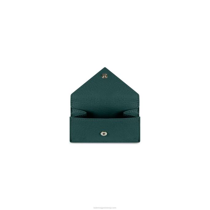 ženska mini denarnica iz papirja Balenciaga zelena N4DP590