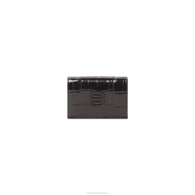 ženska mini denarnica s peščeno uro Balenciaga Črna N4DP625