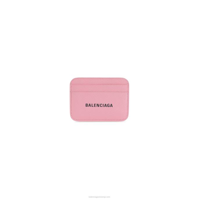 ženska imetnica gotovinske kartice Balenciaga roza N4DP585
