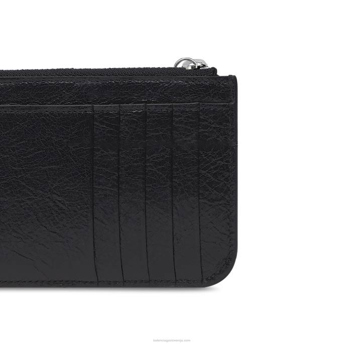 ženske le cagole dolgo držalo za kovance in kartice Balenciaga Črna N4DP628