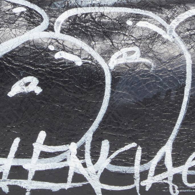 ženska mini torbica le cagole z grafitom z verigo Balenciaga Črna N4DP445