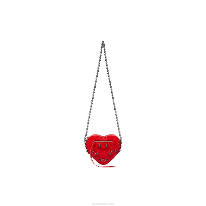 ženska mini torbica le cagole heart Balenciaga rdeča N4DP370