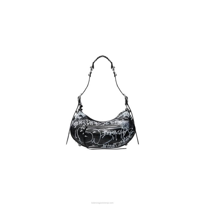 ženska le cagole majhna torba za čez ramo grafit Balenciaga Črna N4DP497
