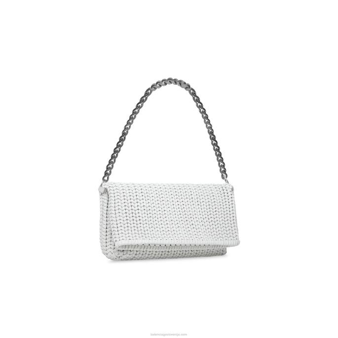 ženska metro velika torba Balenciaga umazano bela N4DP420