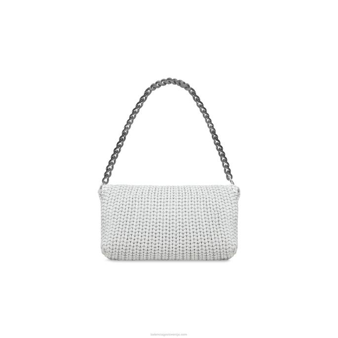 ženska metro velika torba Balenciaga umazano bela N4DP420