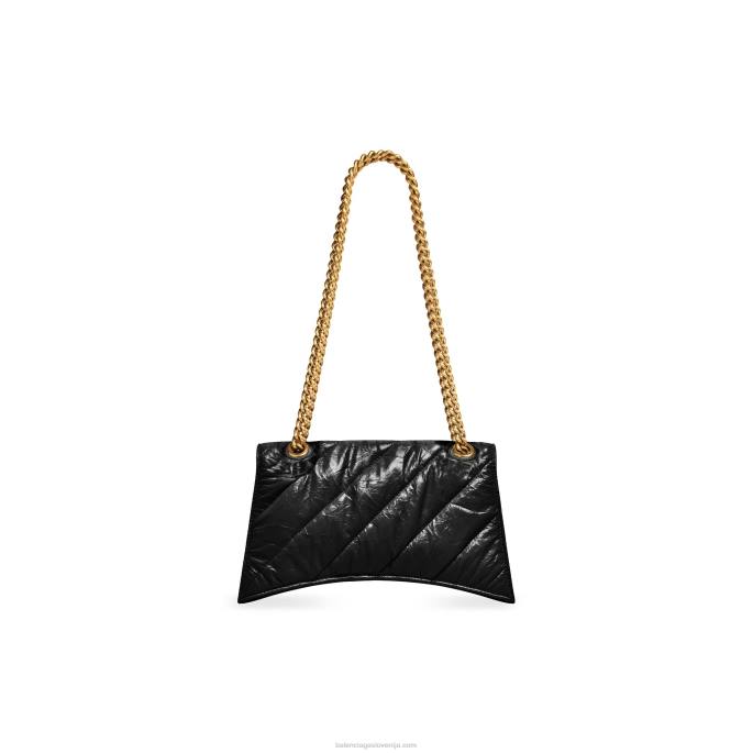 ženska prešita torbica z majhno verigo Balenciaga Črna N4DP436