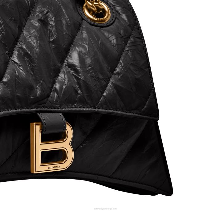 ženska prešita torbica z majhno verigo Balenciaga Črna N4DP436