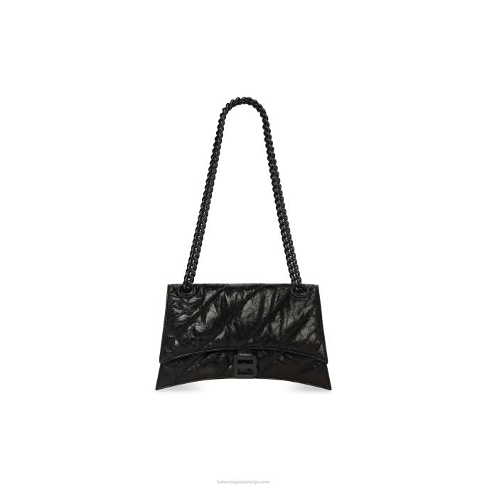 ženska prešita torbica z majhno verigo Balenciaga Črna N4DP485