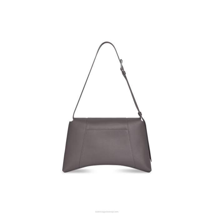 ženska srednje velika torba za čez ramo Balenciaga temno siva N4DP524