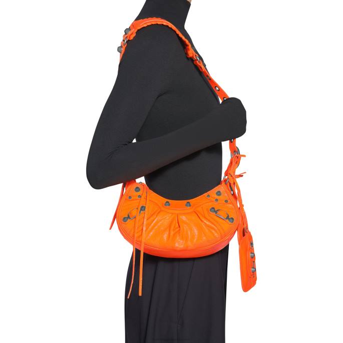 ženska torba za čez ramo le cagole xs Balenciaga fluo oranžna N4DP287