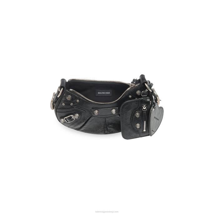 ženska torba za čez ramo le cagole xs Balenciaga Črna N4DP337