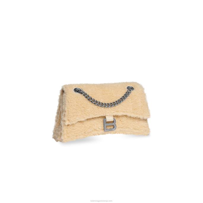 ženske zdrobijo majhno verižico, lažno striženje Balenciaga bež N4DP281