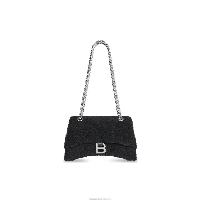 ženske zdrobijo majhno verižico, lažno striženje Balenciaga Črna N4DP280