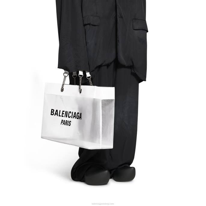 ženska brezcarinska velika torba Balenciaga bela N4DP298