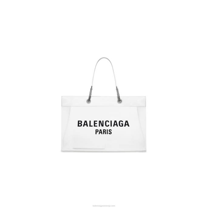 ženska brezcarinska velika torba Balenciaga bela N4DP298