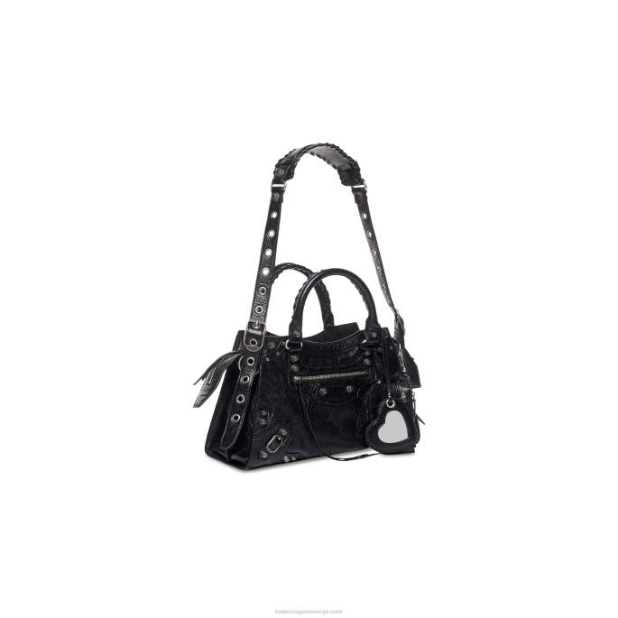 ženska majhna ročna torbica neo cagole city Balenciaga Črna N4DP317