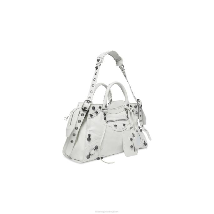 ženska mestna torbica neo cagole Balenciaga bela N4DP321