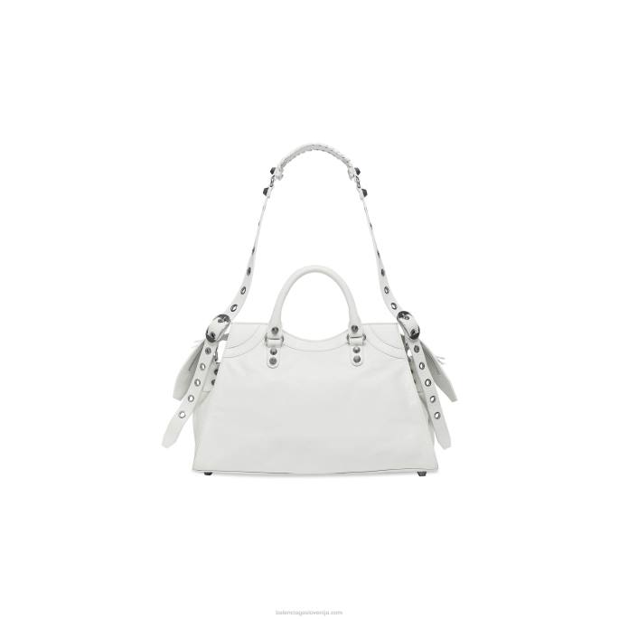 ženska mestna torbica neo cagole Balenciaga bela N4DP321