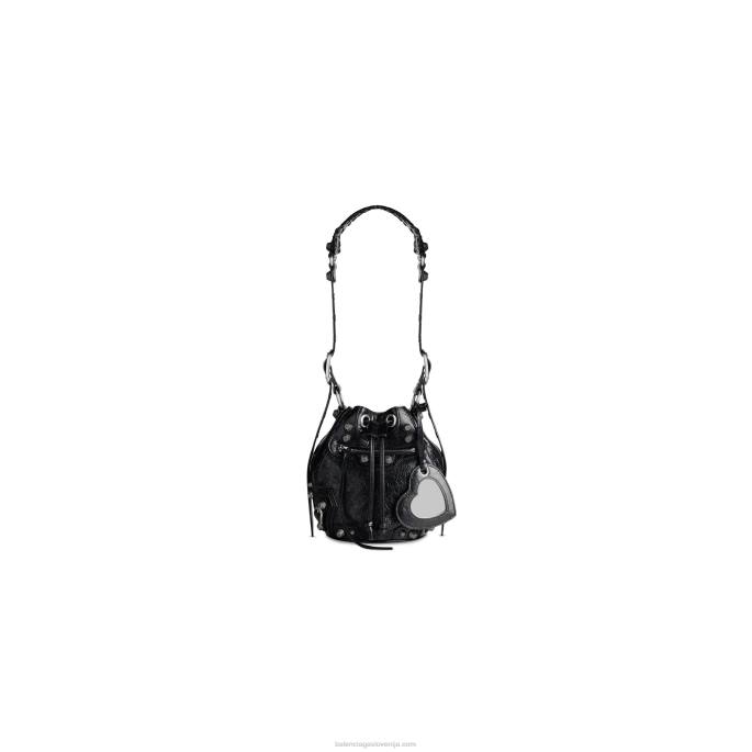ženska torba le cagole xs bucket bag Balenciaga Črna N4DP388