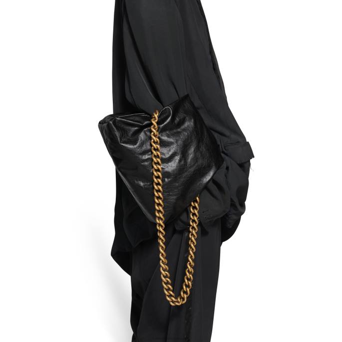 ženska torbica napihnjena Balenciaga Črna N4DP430